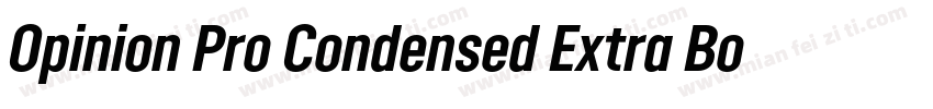 Opinion Pro Condensed Extra Bold字体转换